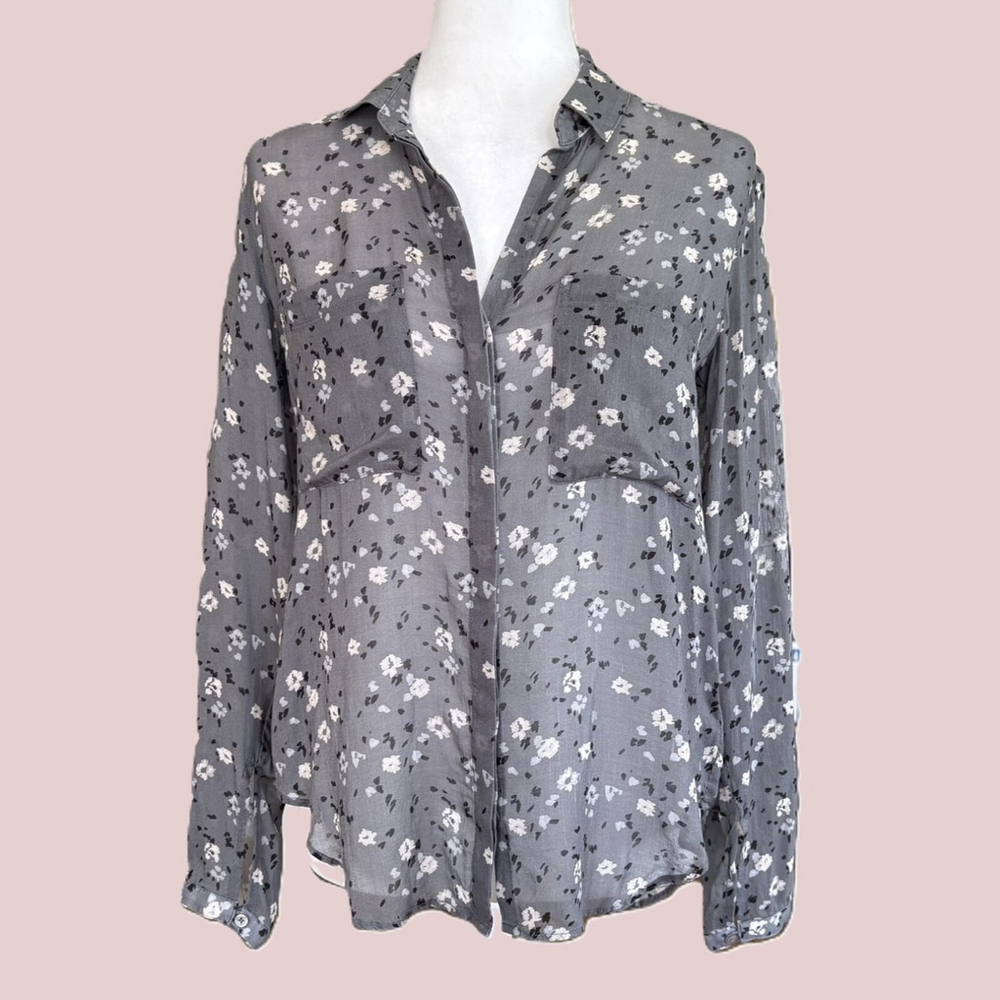 Anthropologie Cloth & Stone Floral Blouse Extra Small - Picture 1 of 13